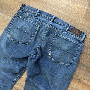 Polo Ralph Lauren 867 Classic Blue Denim Jeans Men's Sz 40x32 MI Mexico Cotton